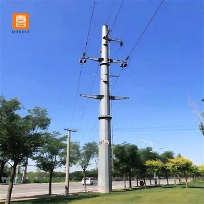 Torre unipolare in acciaio zincato da 33 kV